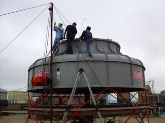 UTEC Ice Storage -Cooling tower installation